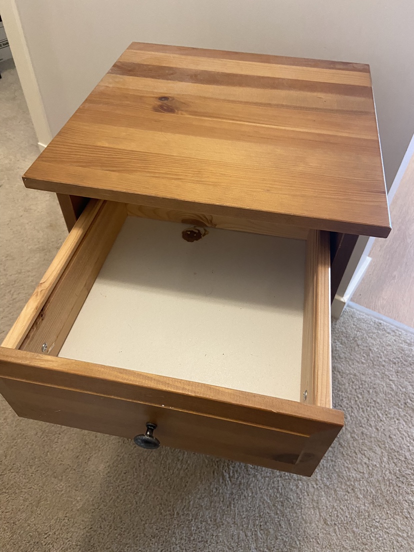Wood Nightstand - photo 4