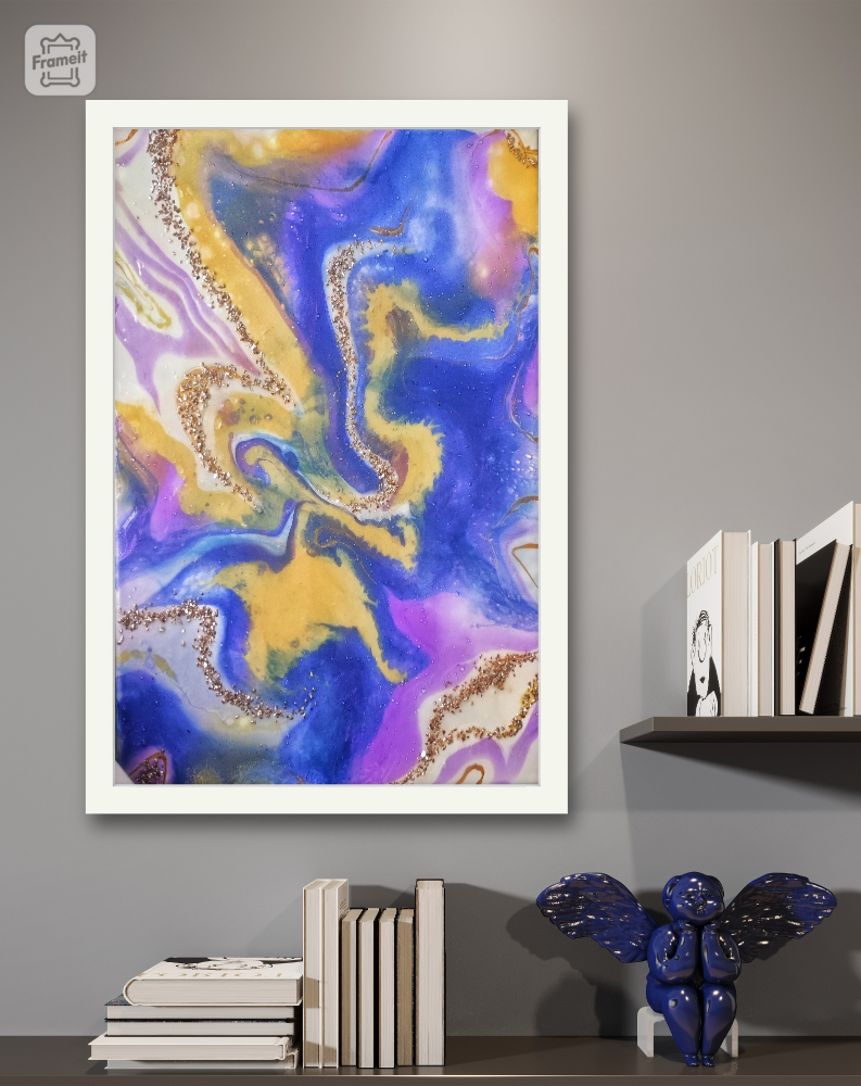 Abstract Painting with Glitter #freecycle thumbnail