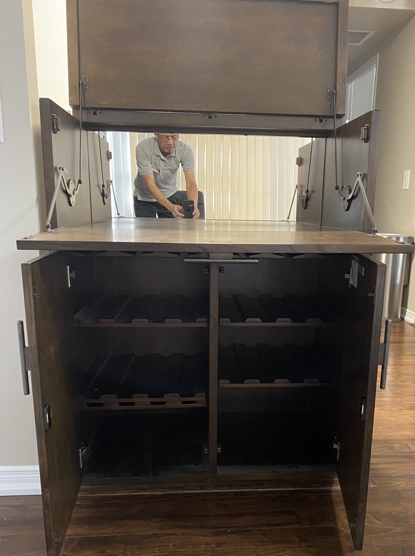 Howard Miller Solid Wood Wine Cabinet - photo 4