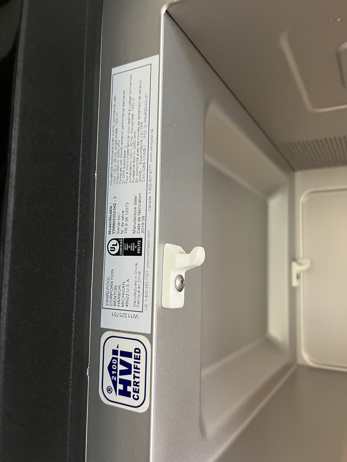 Whirlpool Microwave (over the range style) - photo 4