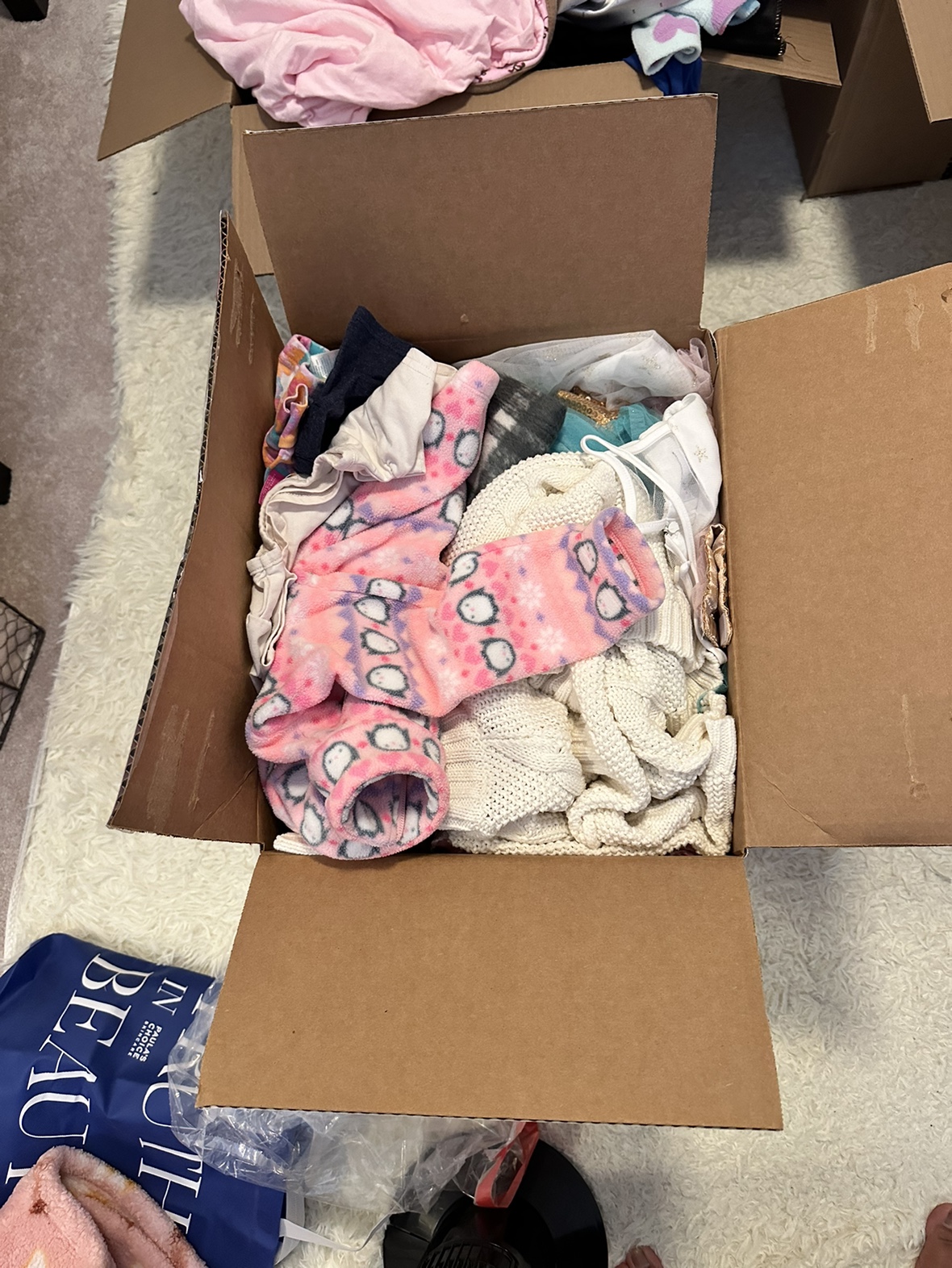2 boxes of girl clothes - 3T-4T