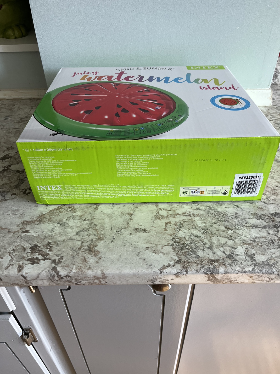 Intex Sand & Summer Juicy Watermelon Island Pool Float image indicator(3)