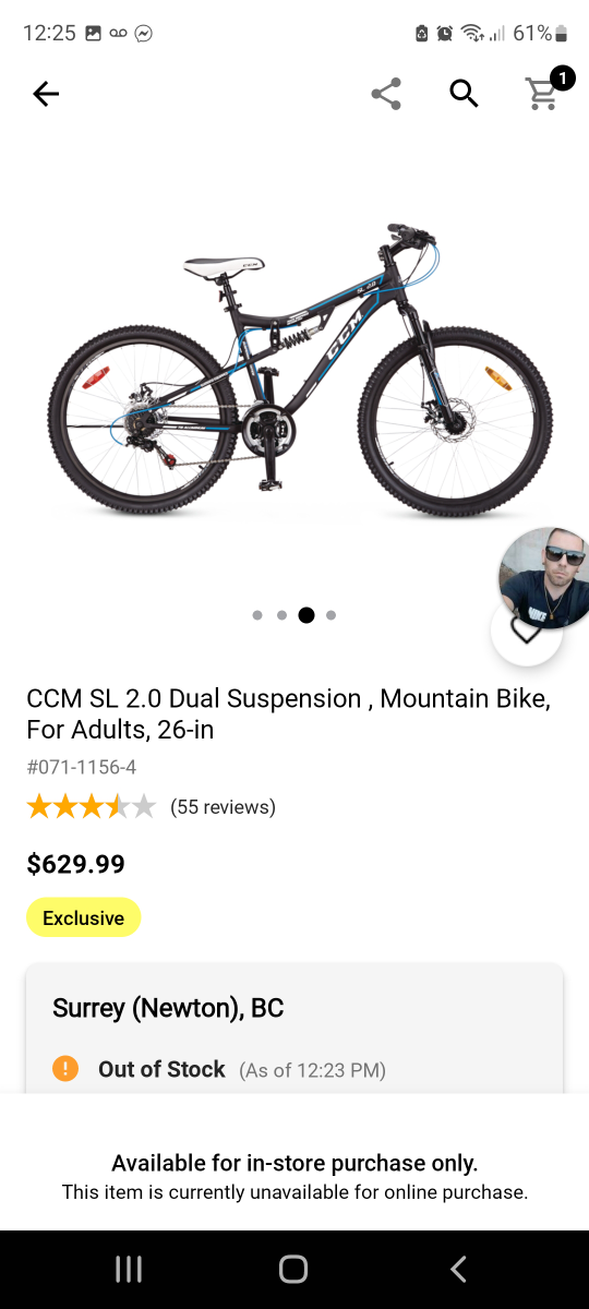 bike doesn't get used hoping for quick sale