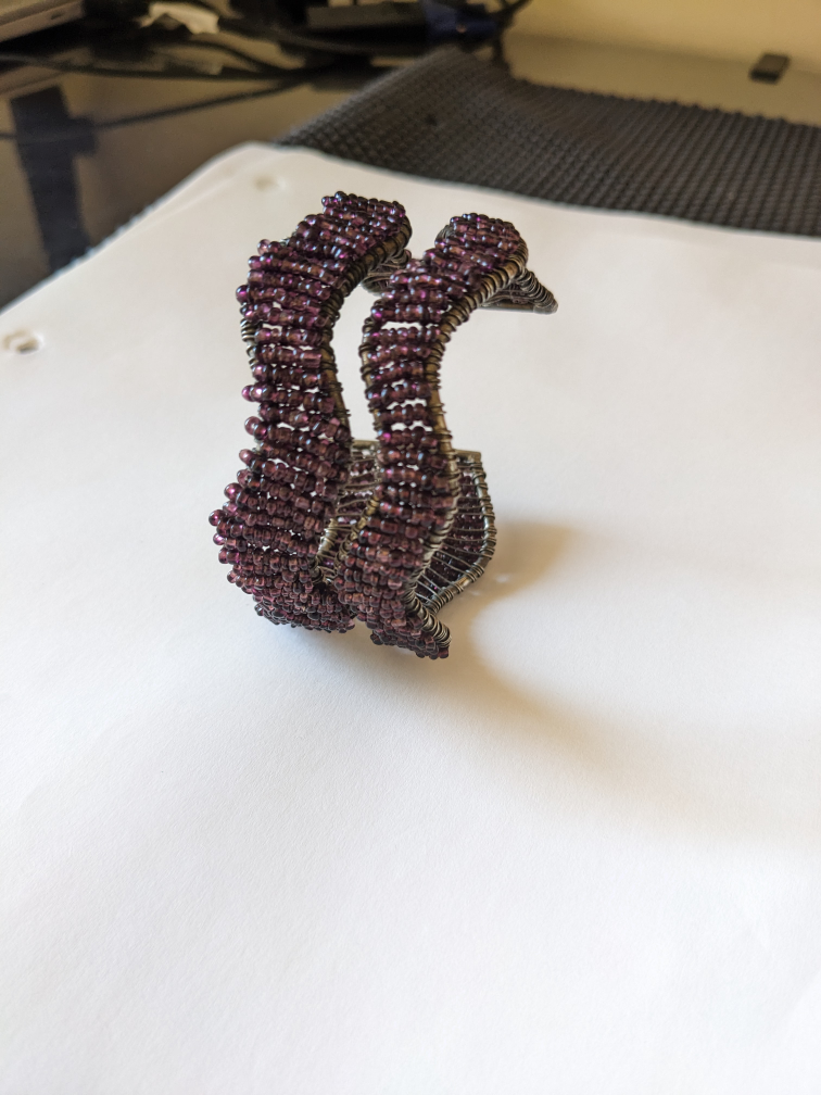 Dark Purple Beaded Wave Bracelet image indicator(8)