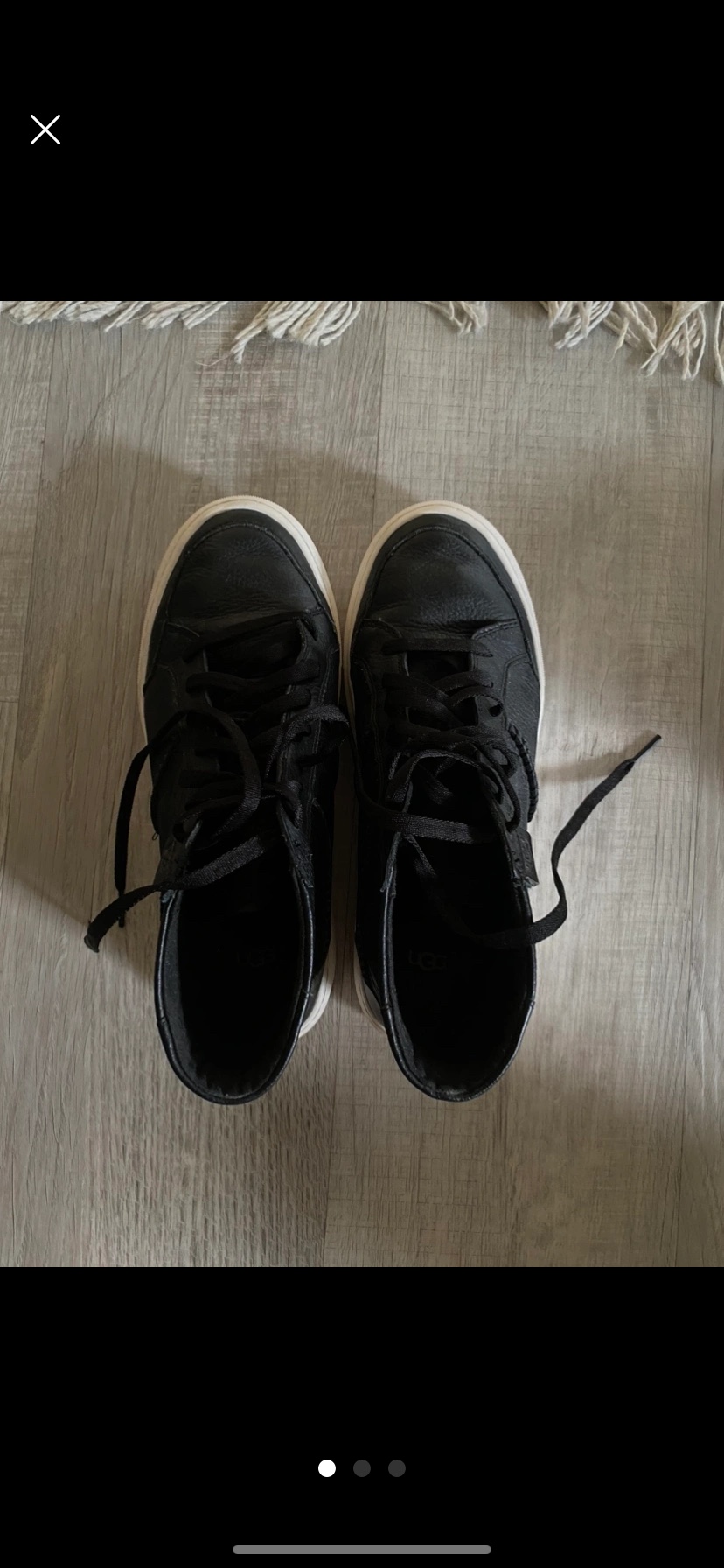 Unisex Classic UGG’s Black Leather High Top Sneakers