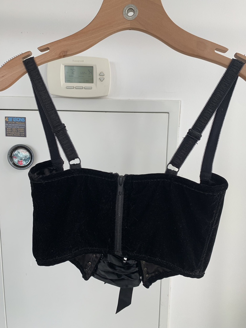 Black Velvet Corset Top🌙 image indicator(4)