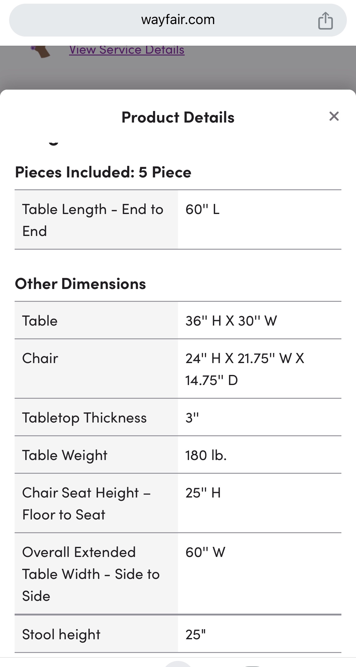 Latour Counter Height Dining Set w/ 4 Upholstered Seats - photo 5
