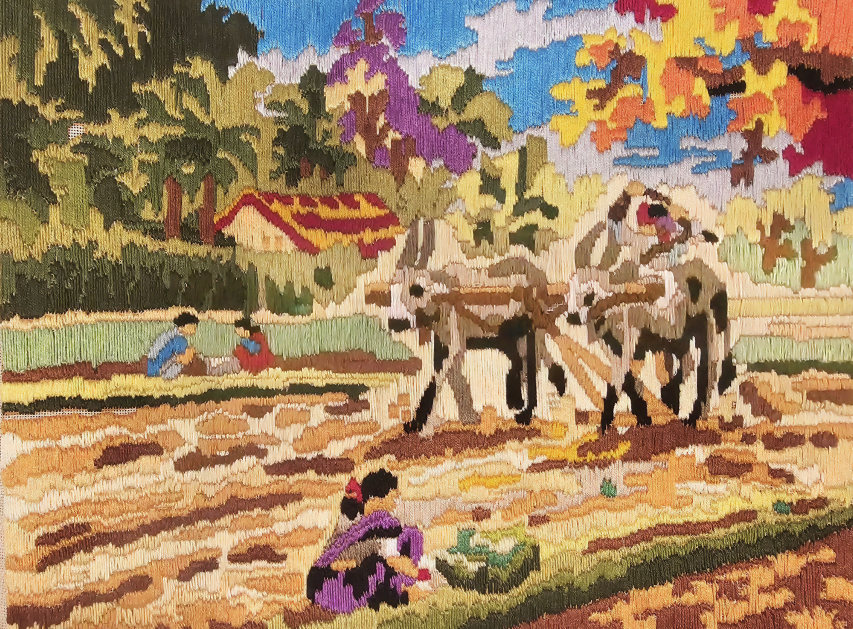 Ploughing Embroidery