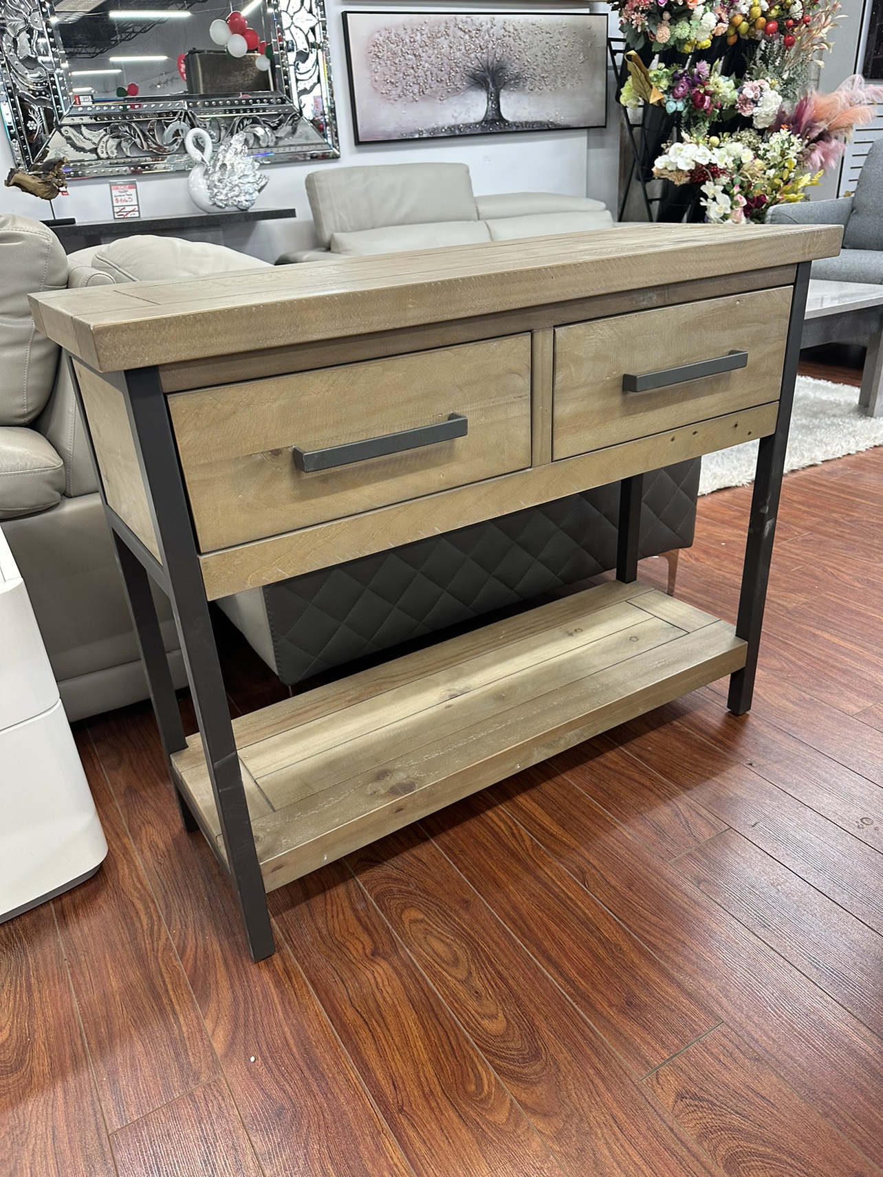 Wooden console table