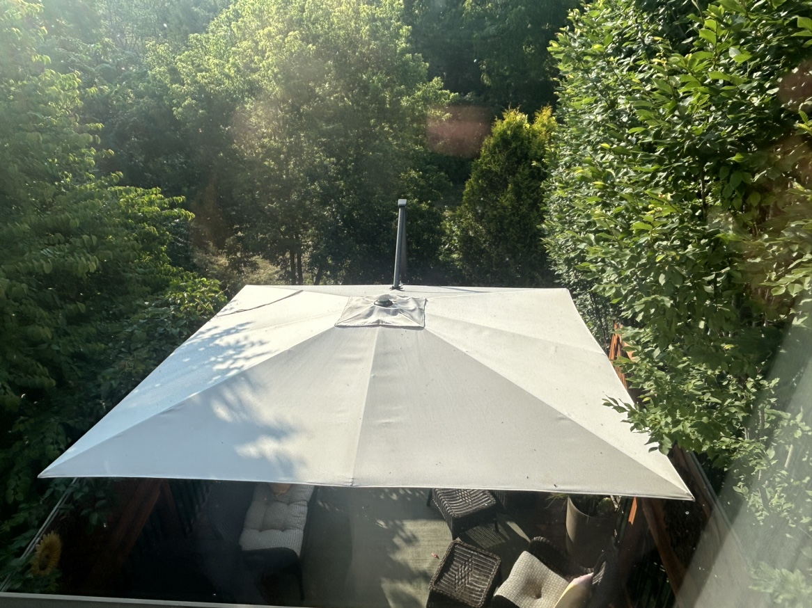 10’ Cantilever Umbrella square, Canvas colour fabric - photo 4