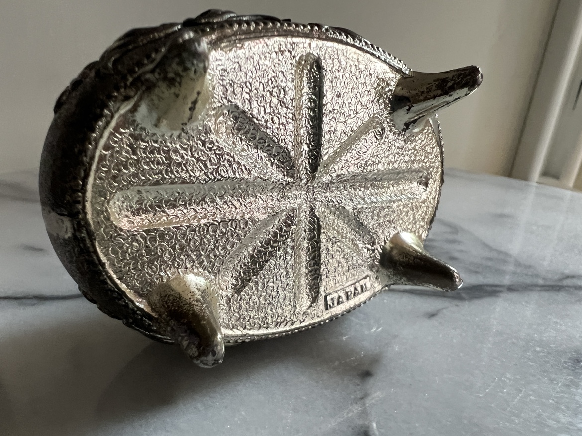 Silver Trinket Box pre-WWII Japan image indicator(4)