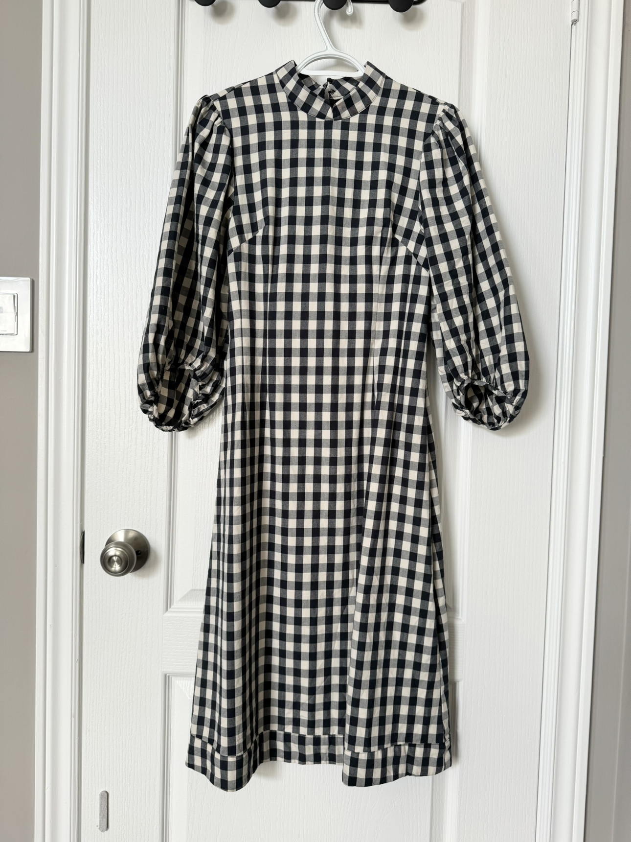 H&M Black and White Gingham Dress thumbnail