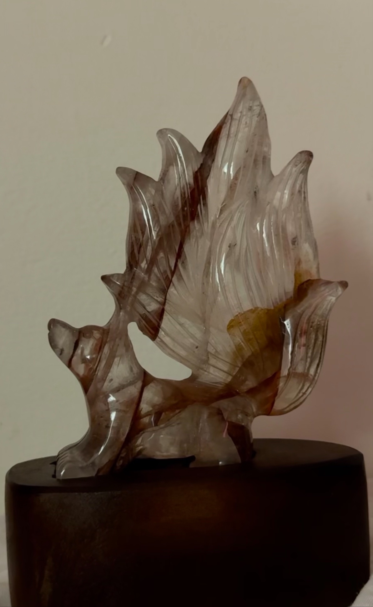 Nine Tailed Fox Carving Crystal - photo 2