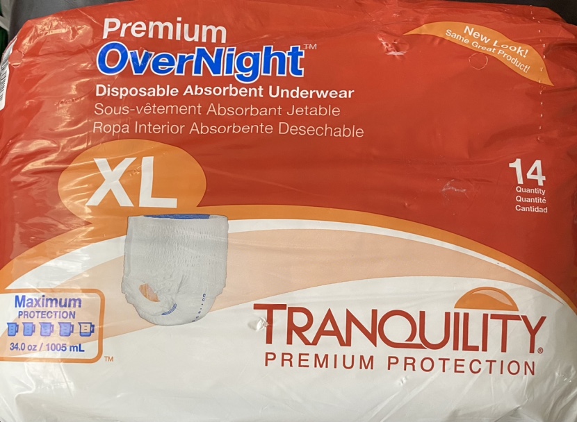 XL Premium Overnight Underwear 14 Count