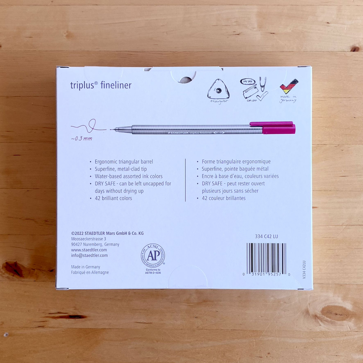 New Staedtler 42 pc Triplus Fineliner Pen set image indicator(2)