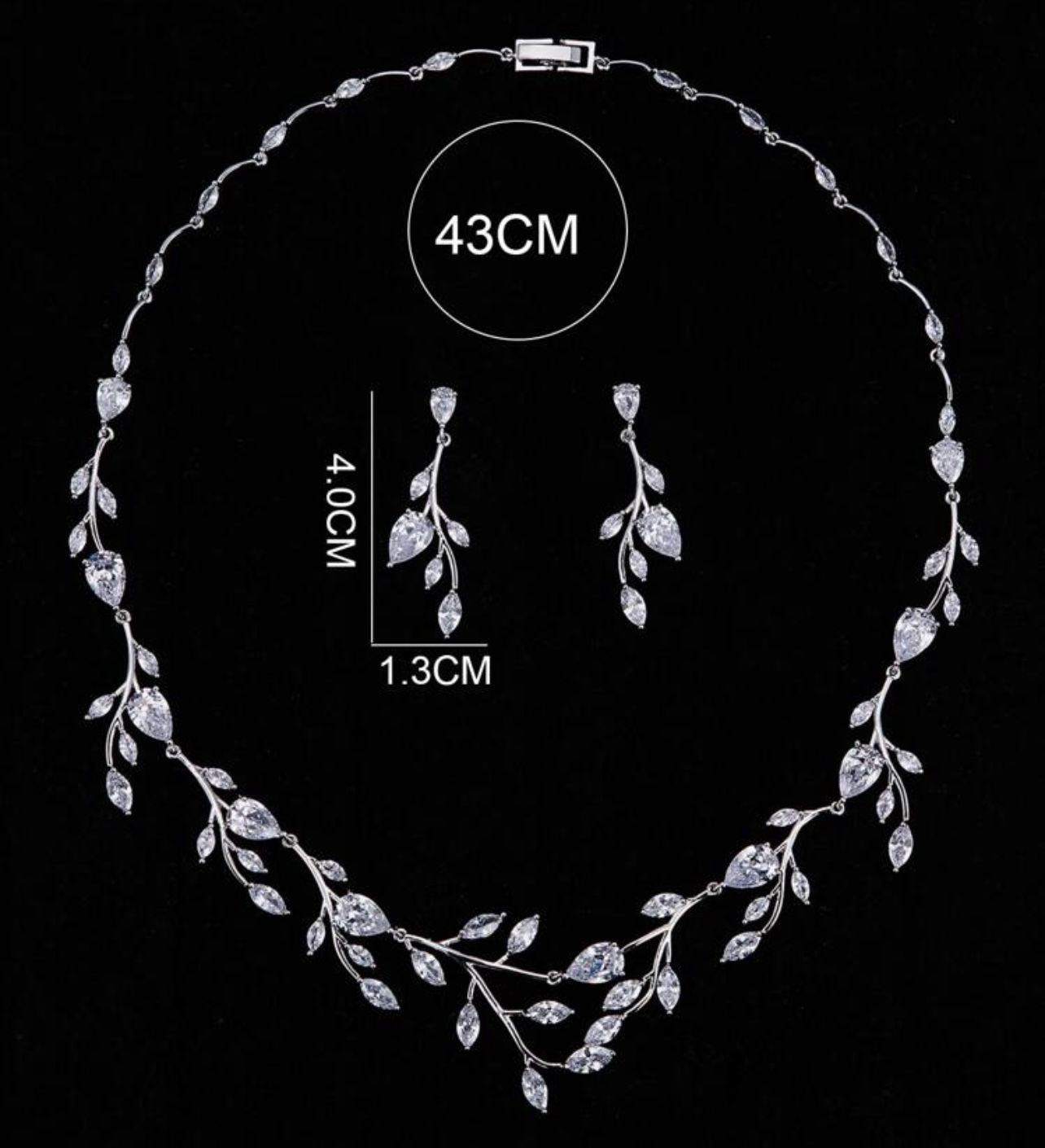 Bridal Necklace and Earrings Set