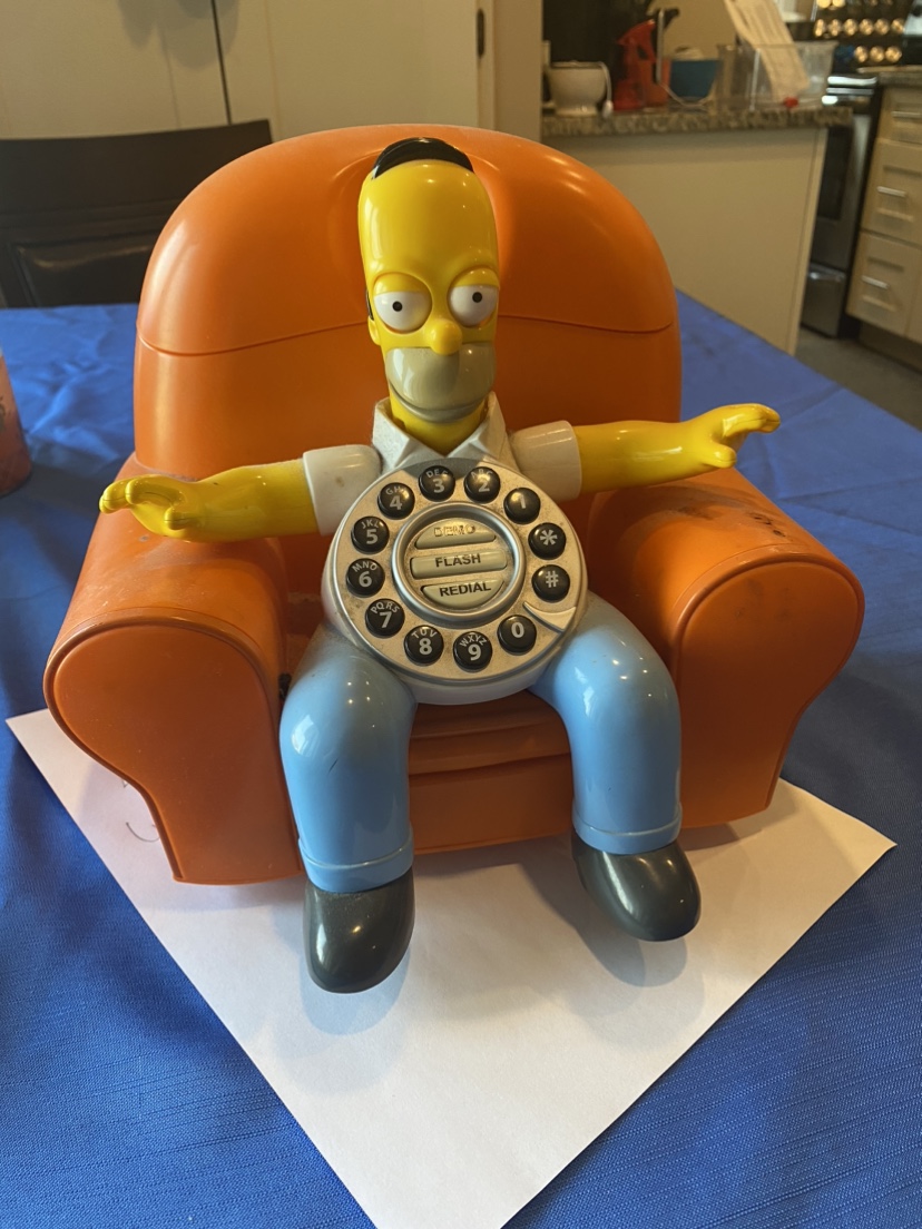 Vintage Rare Homer Simpson phone