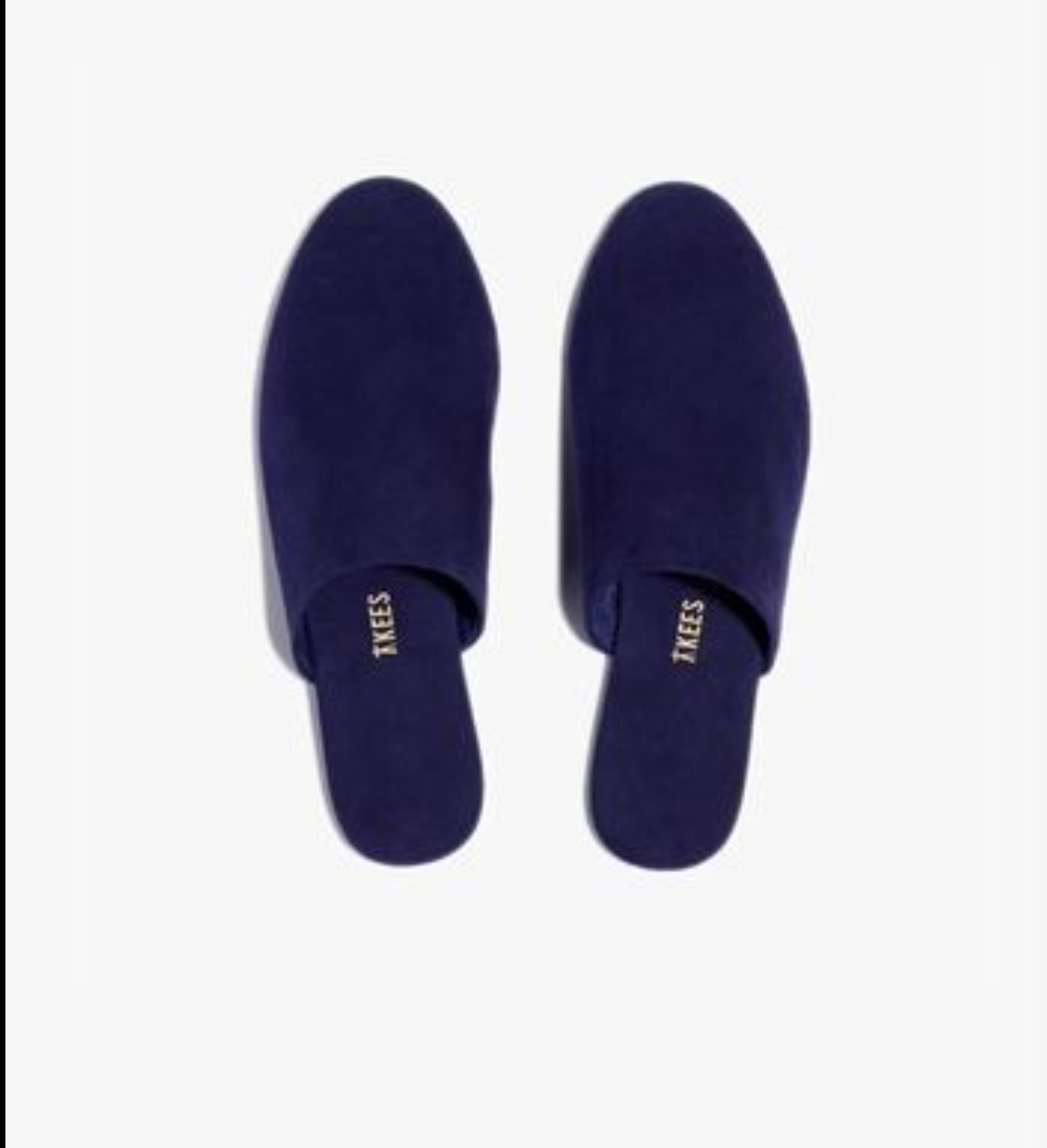 Tkees Navy Slide-on mule suede leather Size 8 - New in box - photo 3