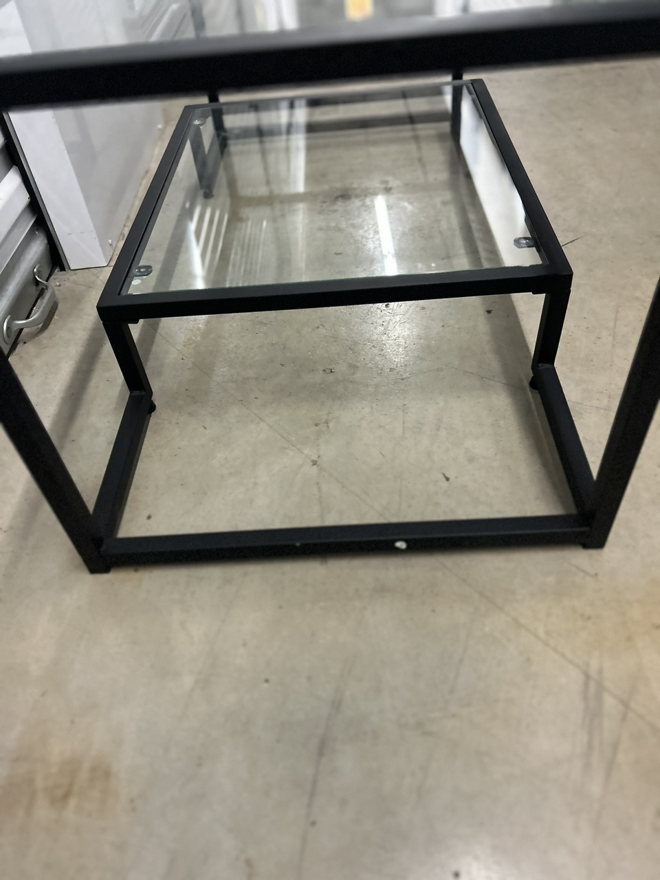 Glass and Metal Coffee Table - photo 5