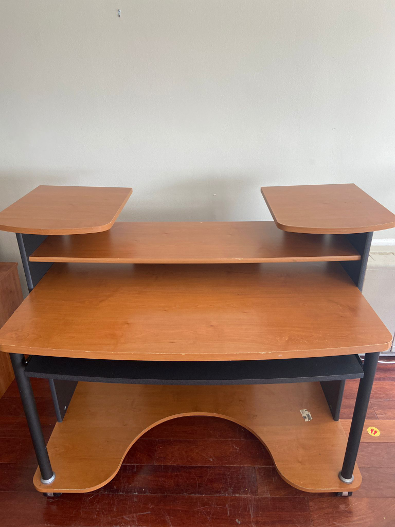 Computer Desk with Keyboard Tray - photo 3