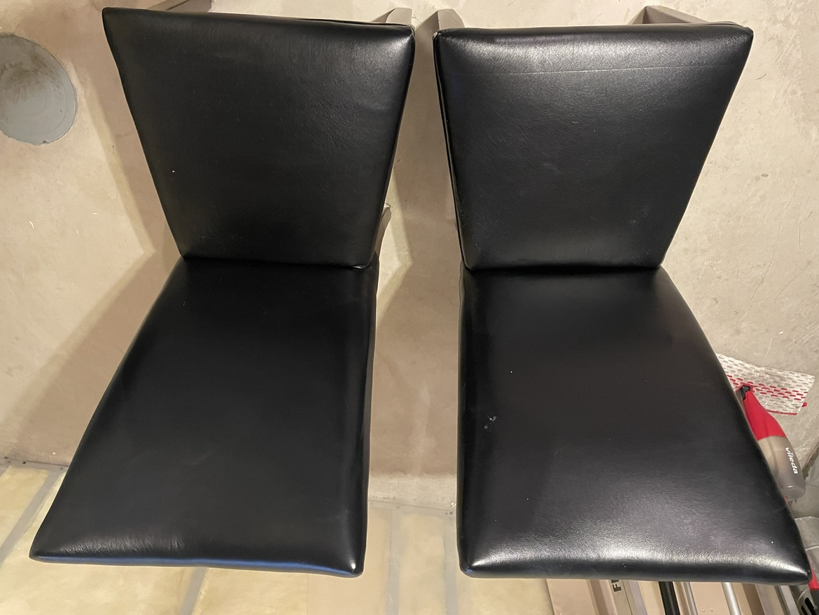 Black Leather Dining Chairs - photo 5