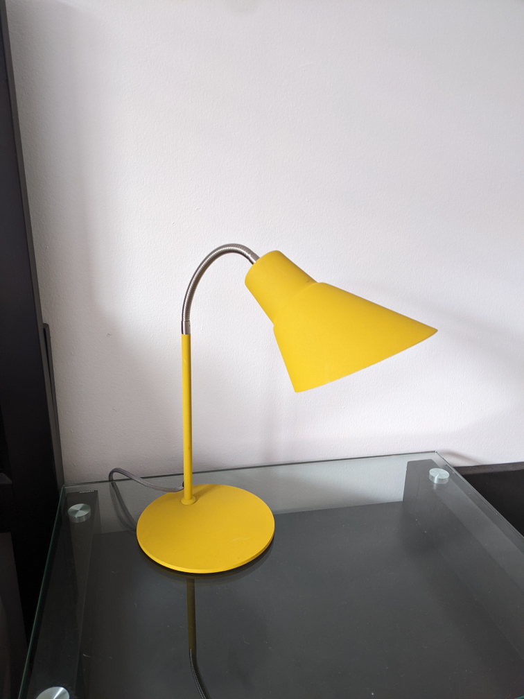 Goose Neck mustard Scandinavian desk lamp image indicator(2)