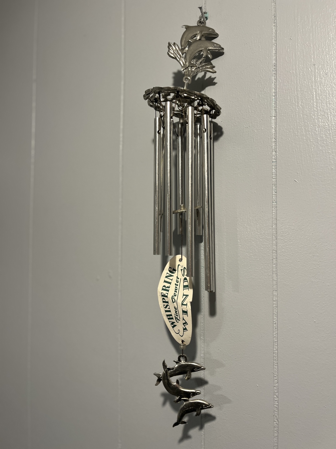 Pewter Dolphin Wind Chime