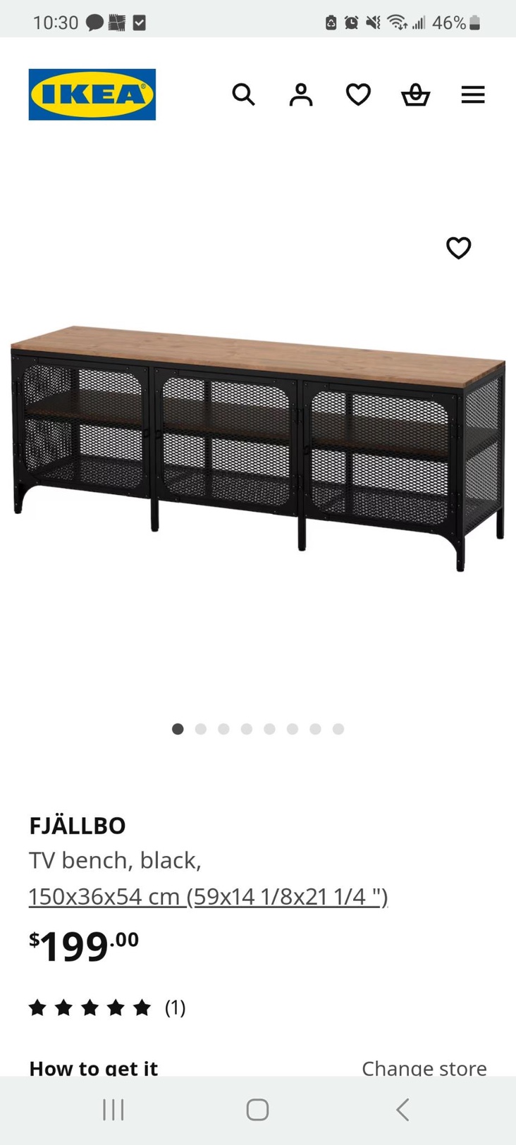 IKEA FJÄLLBO TV Bench