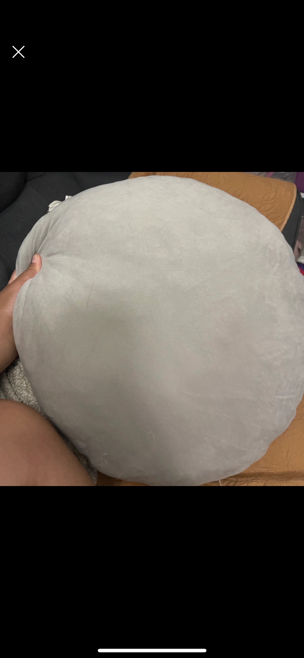 Round  Pillow #freecycle thumbnail