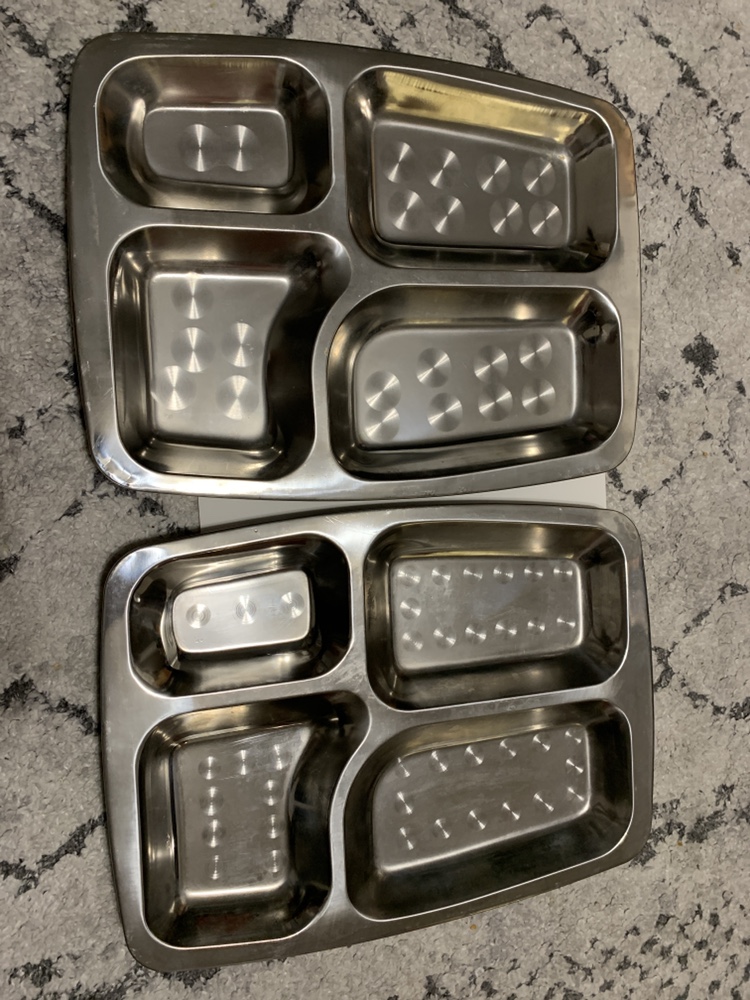 Divided Lunch Tray Stainless Steel thumbnail