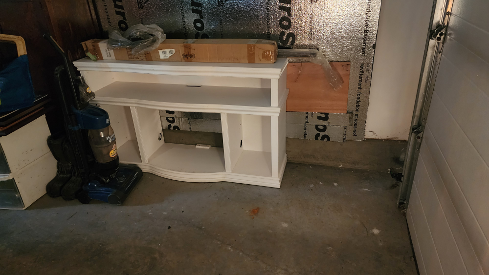 tv stand with electric fireplace