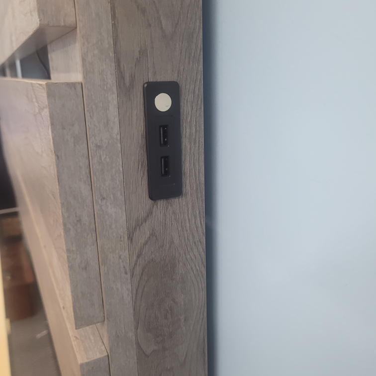 Queen Size Bed Frame with Headboard and USB Ports - photo 2