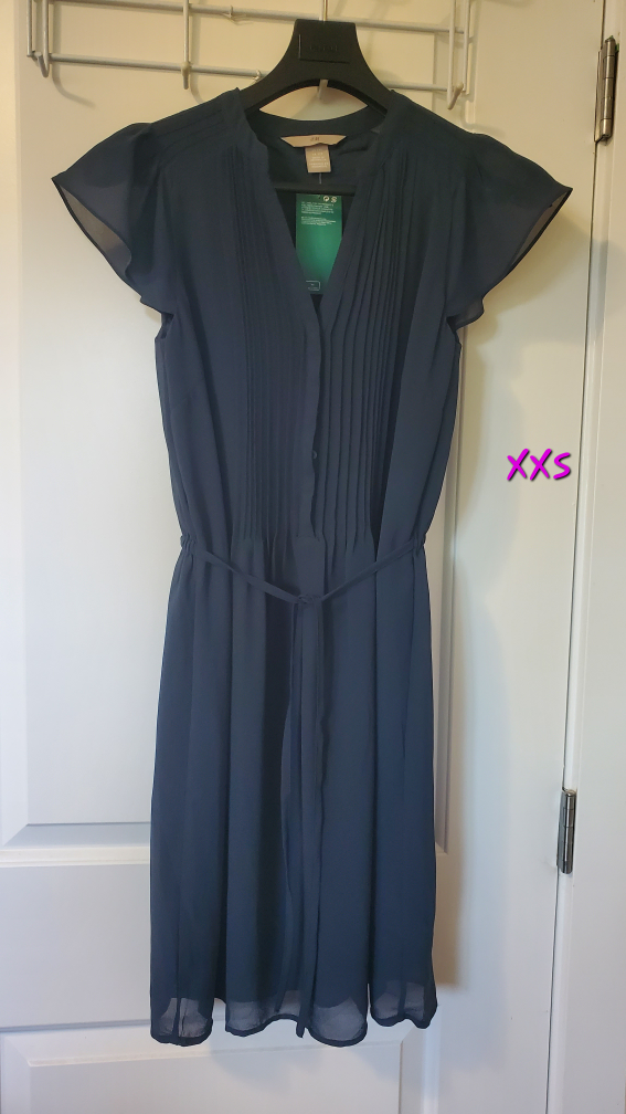 Brand new - H & M dress (dark teal & ballerina pink) image indicator(3)