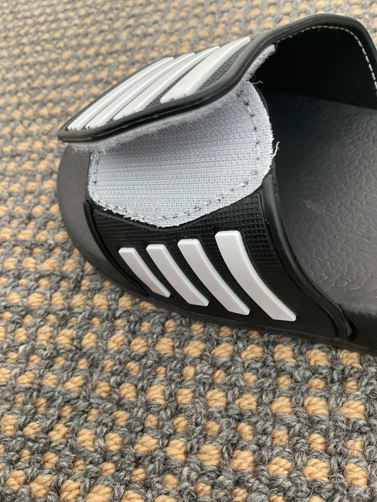 Black and White Stripe Slides - photo 2