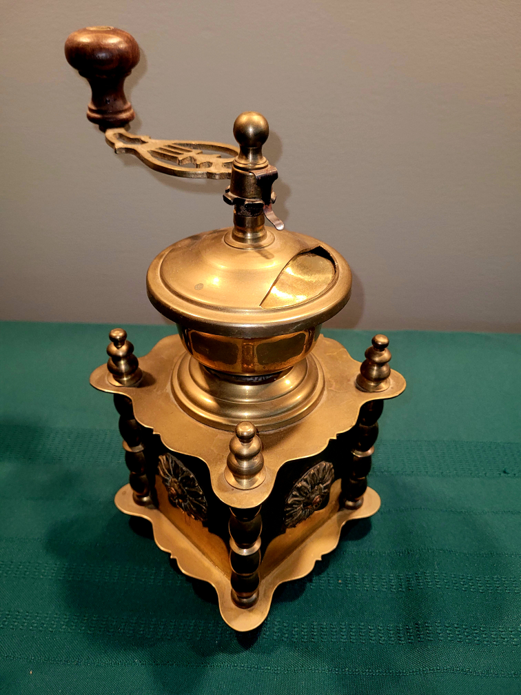Vintage Brass Coffee Grinder - photo 3