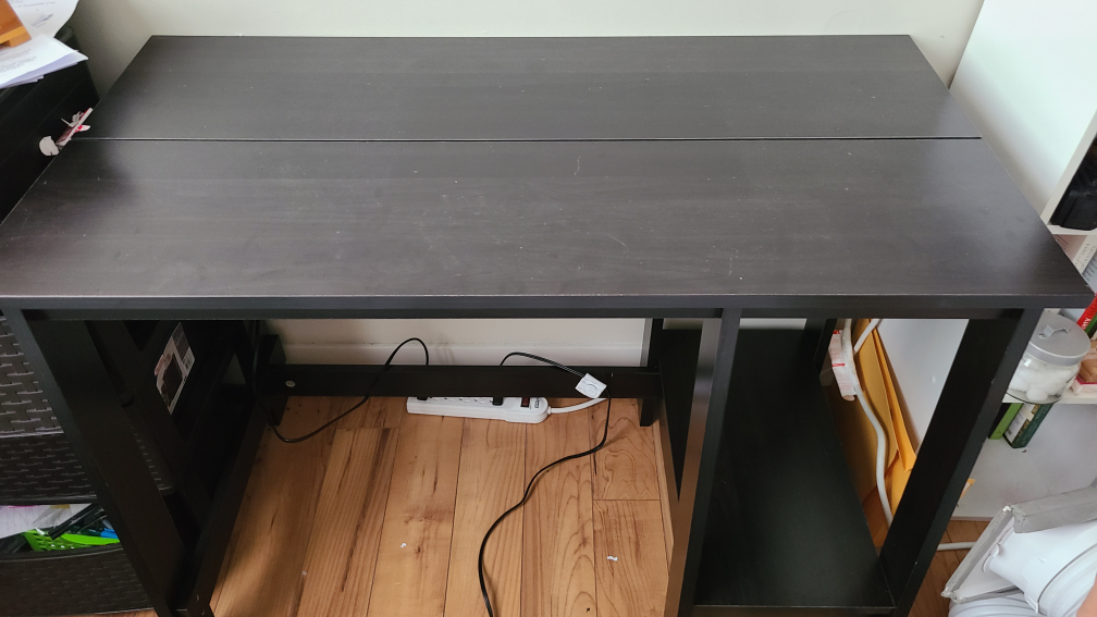 Black Desk with Shelf - photo 2