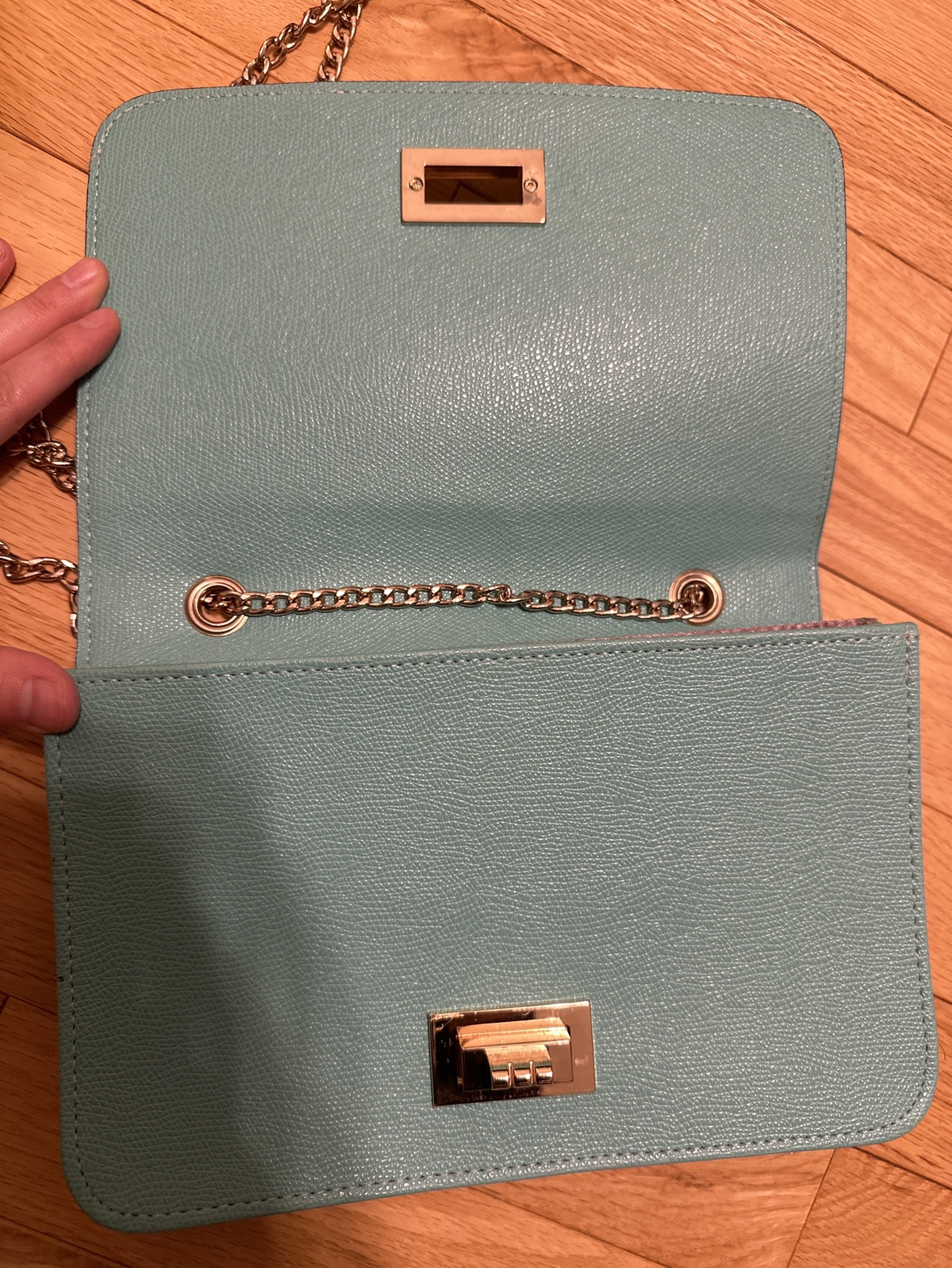 Never used bright blue purse - $5 image indicator(4)