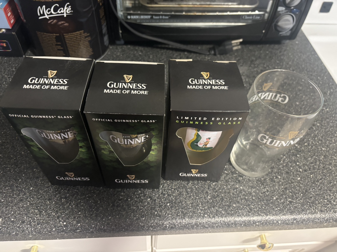Guinness glasses