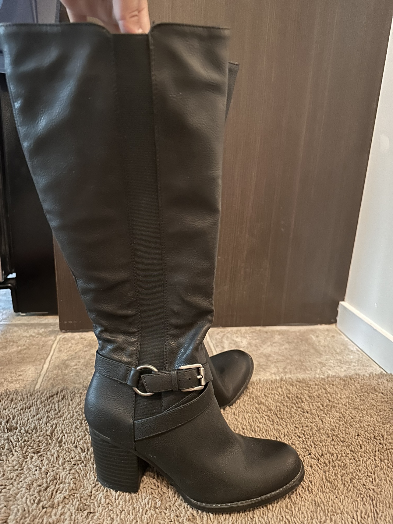 Black Knee-High Boots