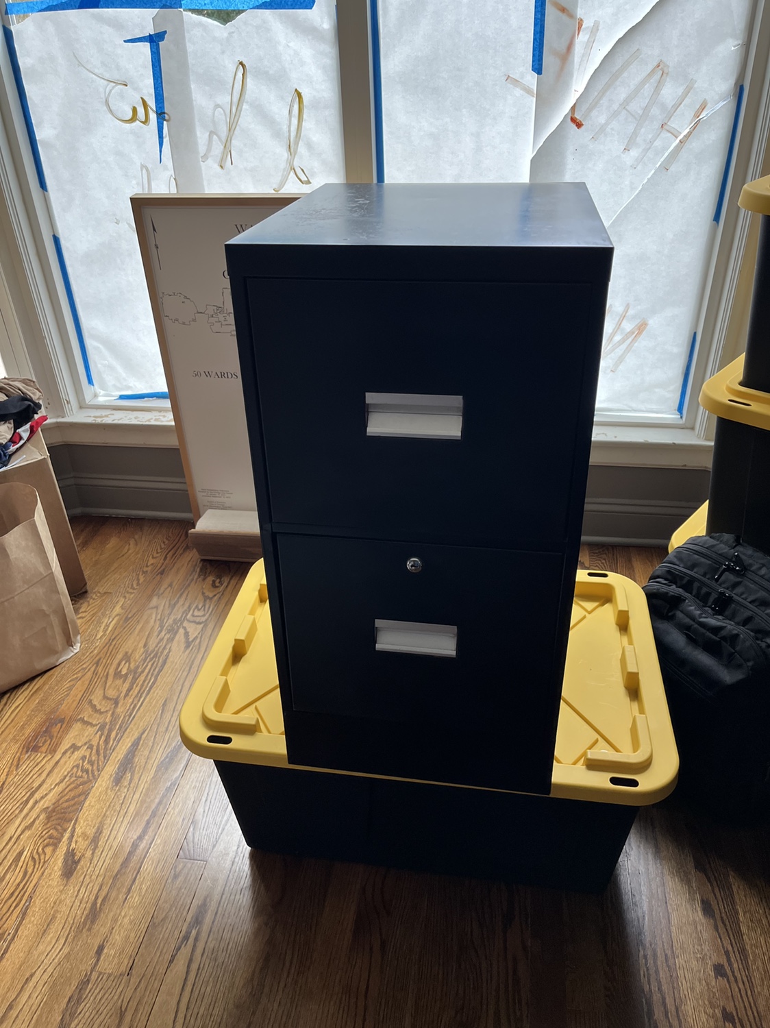 Black Metal File Cabinet