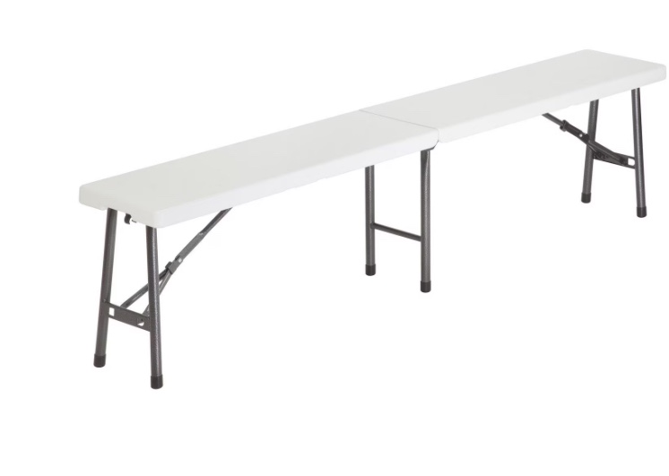 Foldable bench indoor outdoor 6 ft