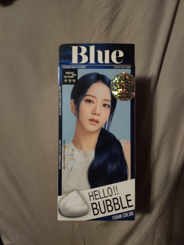 Foam Hair Dye - Whale Deep Blue - Black Pink limited edition