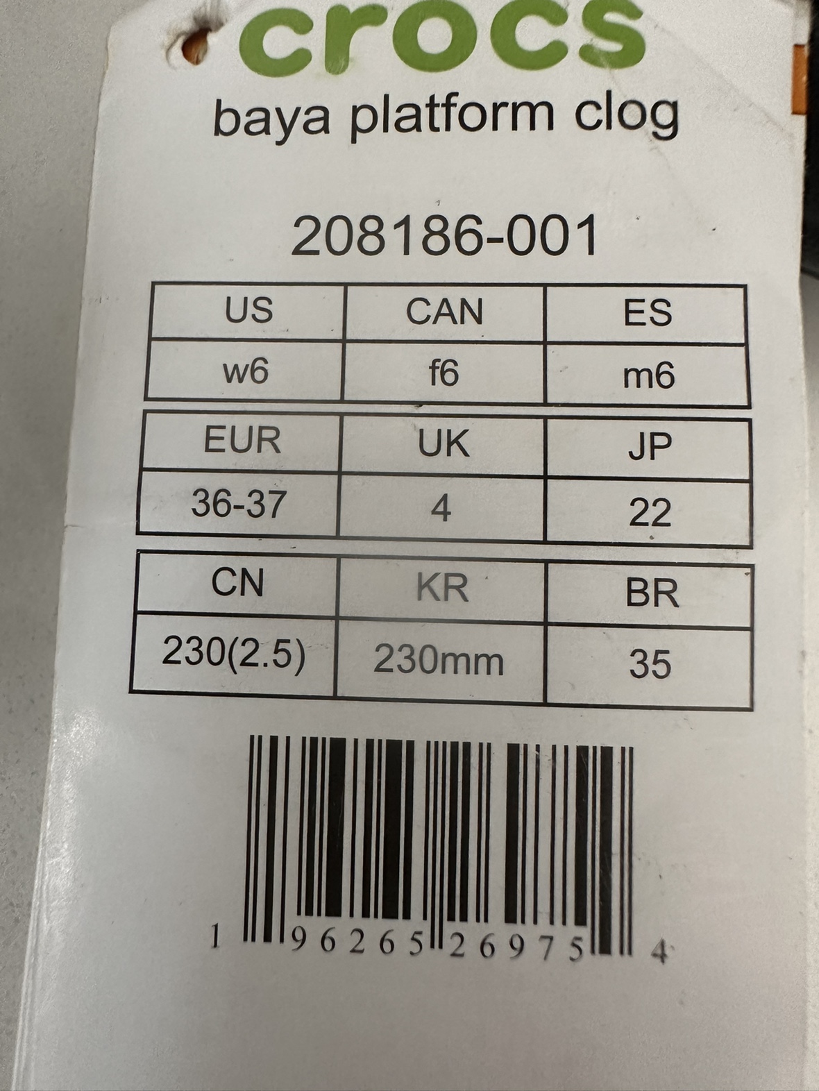 Crocs mega crush sandal (size 6) image indicator(6)