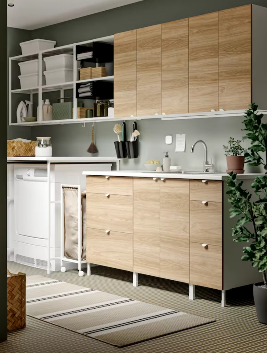 BLACK - Ikea ENHET Basket (Laundry) image indicator(5)