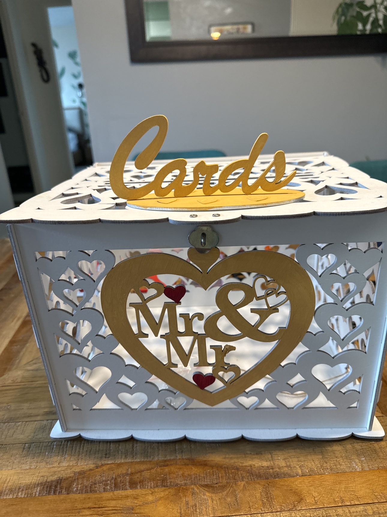 Mr & Mr Wedding Card Box