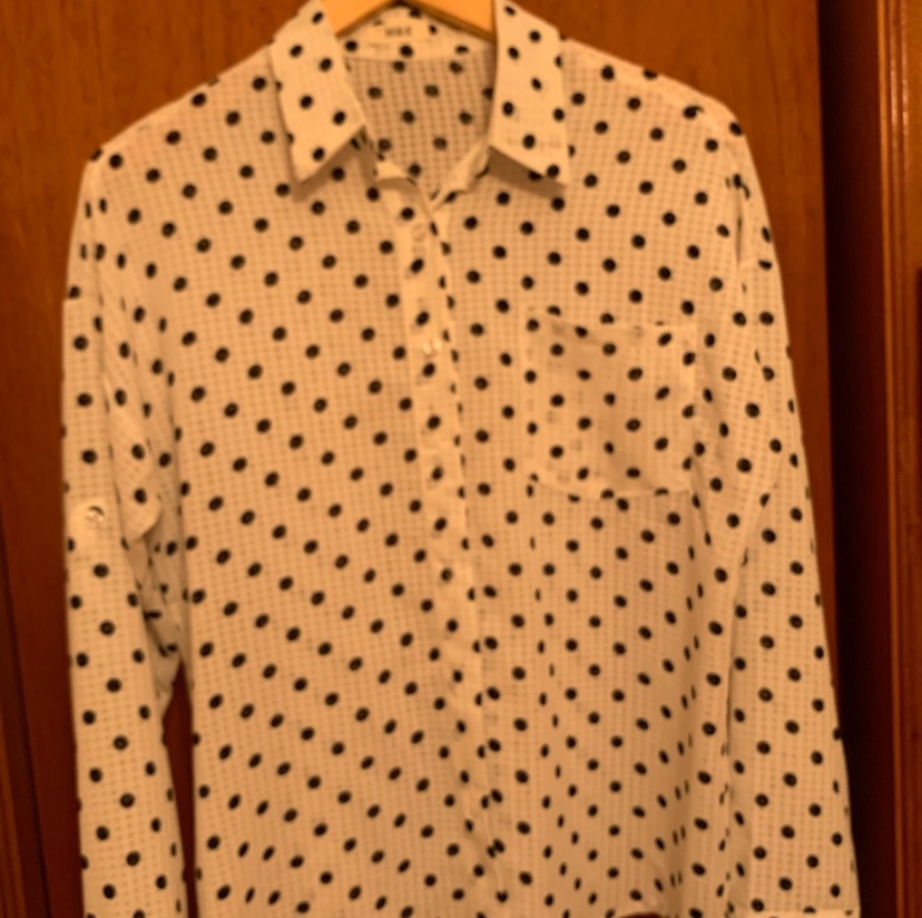 White Polka Dot Blouse