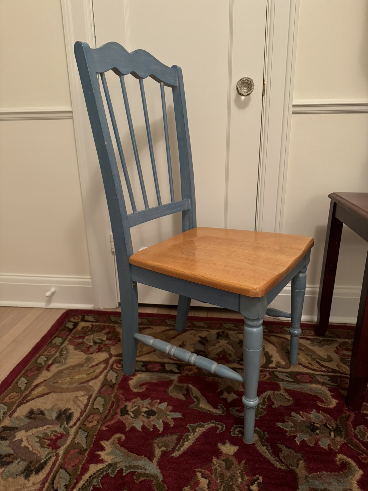 Wooden Extendable Table and 4 Matching Chairs