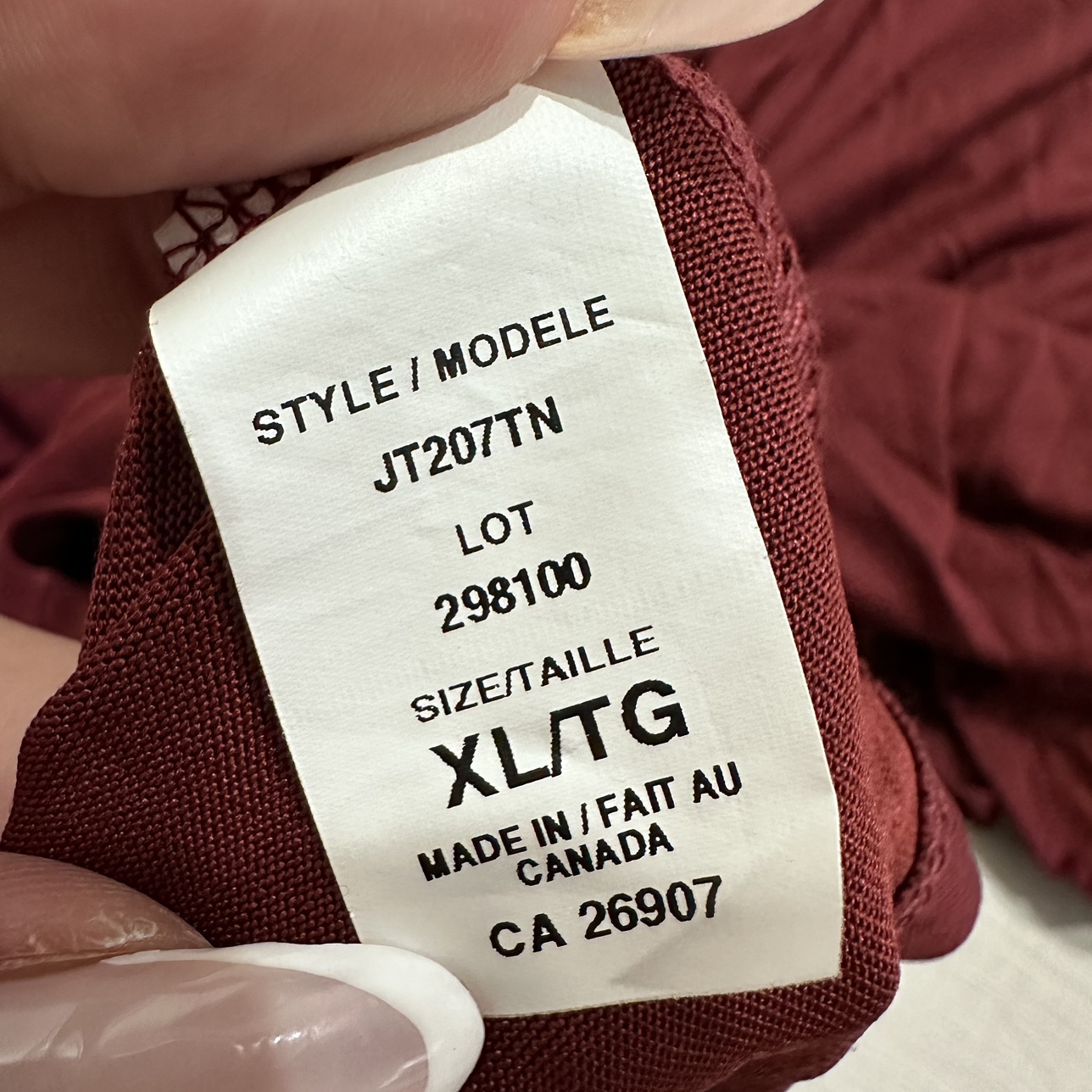 Antistar Burgundy V-Neck T-Shirt image indicator(5)