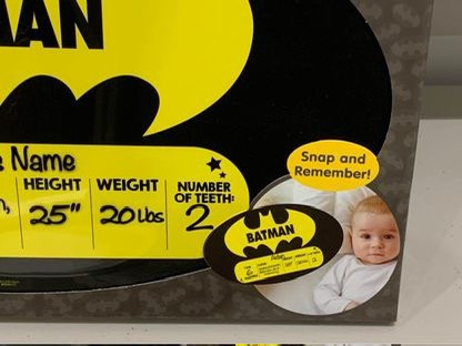 DC Comics Baby Boys Batman Dry Erase Board, Black. image indicator(2)