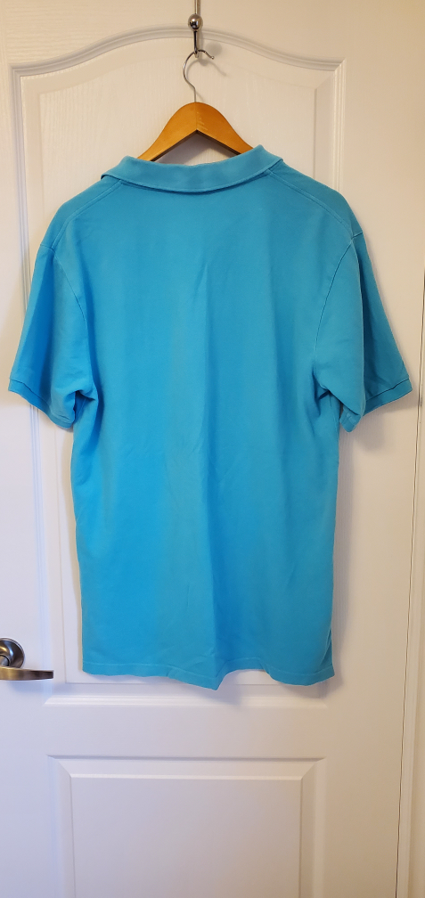 SLIM FIT SOLID INTERLOCK POLO SHIRT Size L Light Blue - photo 2